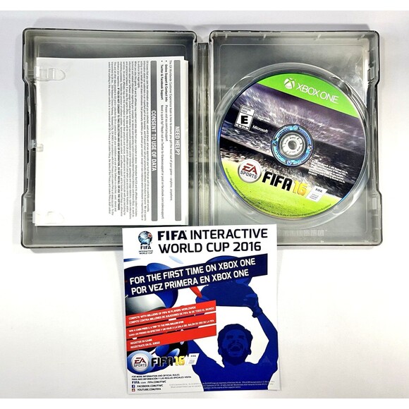 Fifa 16 Xbox One Special Steel Book Cover Disc, Inserts & Case Tested - Picture 4 of 8